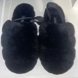 UGG FUR SLIDES NWOT